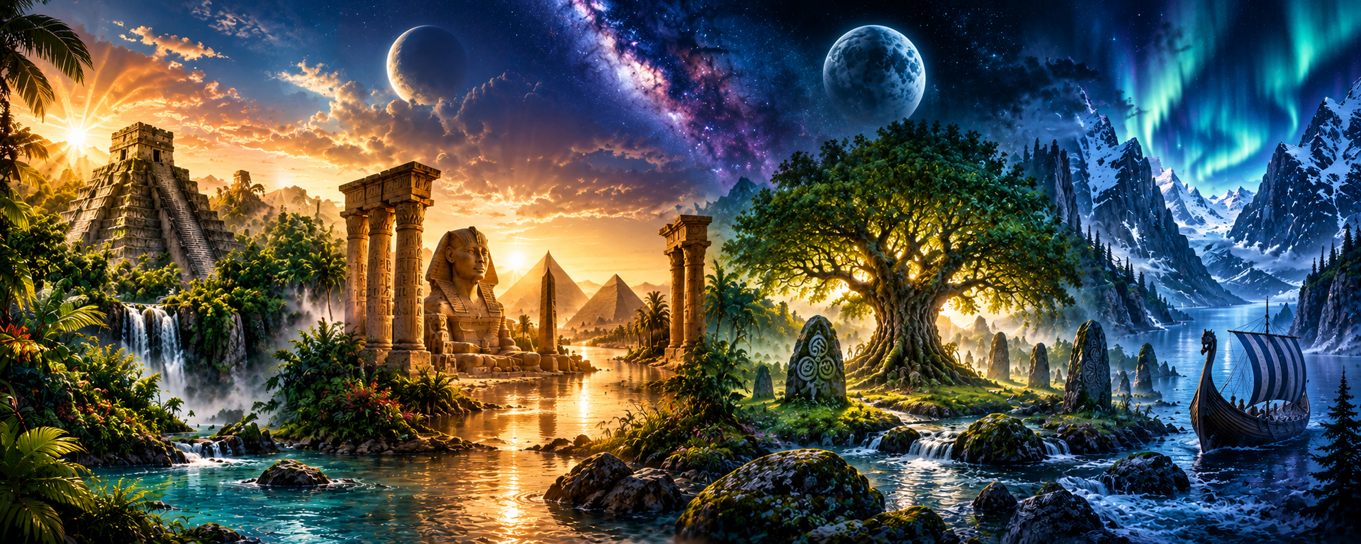 Contemporary illustration of the Ancient Wisdom collection