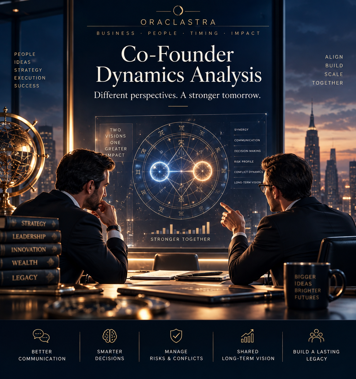 Business Synastry for Co-Founders: Communication, Risk and Conflict